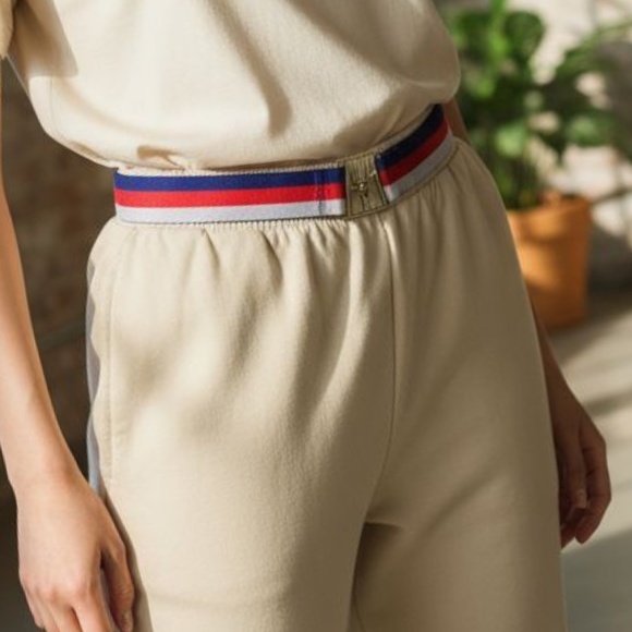 Vintage 1940s-60s Navy, Red, Grey Canadian Cadet Forces Stable Belt, Adj. 36 in - Picture 2 of 5